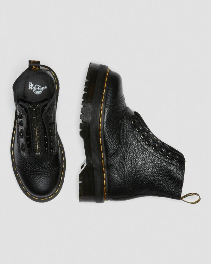 SINCLAIR Plateau-Stiefel aus gemilltem Nappa Leather SINCLAIR Plateau-Stiefel aus gemilltem Nappa Leather