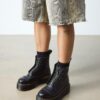 SINCLAIR Plateau-Stiefel aus gemilltem Nappa Leather SINCLAIR Plateau-Stiefel aus gemilltem Nappa Leather