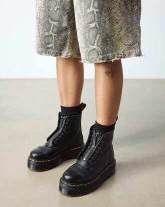 SINCLAIR Plateau-Stiefel aus gemilltem Nappa Leather