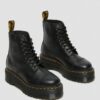 SINCLAIR Plateau-Stiefel aus gemilltem Nappa Leather SINCLAIR Plateau-Stiefel aus gemilltem Nappa Leather