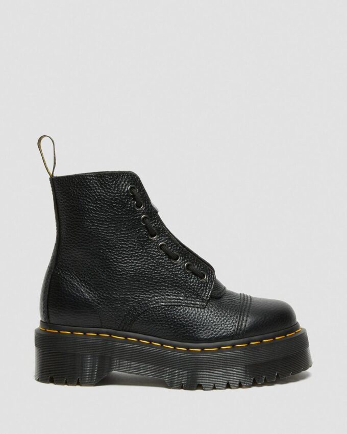 SINCLAIR Plateau-Stiefel aus gemilltem Nappa Leather SINCLAIR Plateau-Stiefel aus gemilltem Nappa Leather
