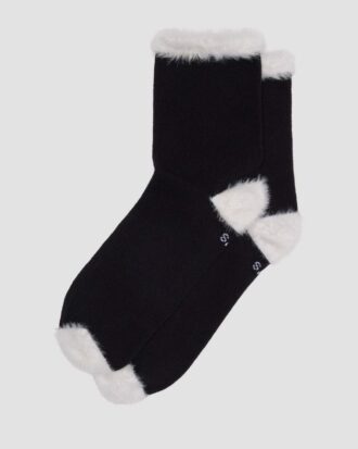 SOCKEN AUS KUNSTFELL UND BIO-BAUMWOLLMIX SOCKEN AUS BIO-BAUMWOLLMIX
