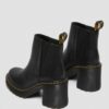SPENCE Chelsea-Stiefel aus Leder mit ausgestellten Absätzen SPENCE Chelsea-Stiefel aus Leder mit ausgestellten Absätzen