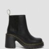 SPENCE Chelsea-Stiefel aus Leder mit ausgestellten Absätzen SPENCE Chelsea-Stiefel aus Leder mit ausgestellten Absätzen