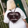 Veganer Rucksack in Herzform