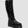 XTRM FRILL Platform-Lederstiefel XTRM FRILL Platform-Lederstiefel