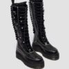 XTRM FRILL Platform-Lederstiefel XTRM FRILL Platform-Lederstiefel