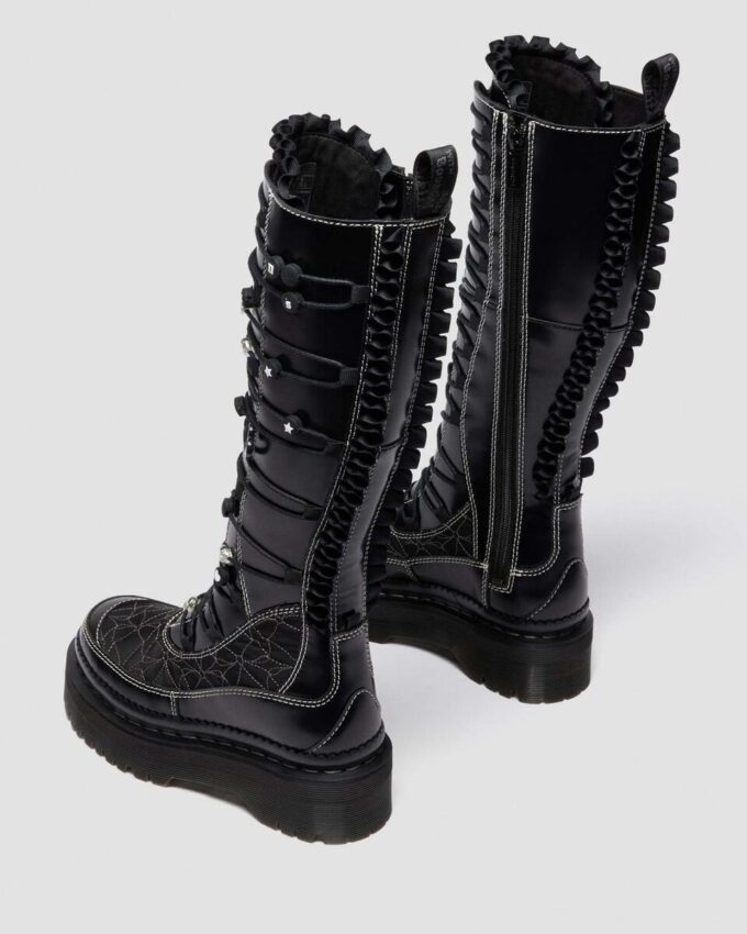 XTRM FRILL Platform-Lederstiefel XTRM FRILL Platform-Lederstiefel