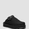 Zebzag Gesteppte Canvas-Slingback-Platform-Pantoletten
