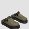 Zebzag Gesteppte Canvas-Slingback-Platform-Pantoletten