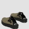 Zebzag Gesteppte Canvas-Slingback-Platform-Pantoletten