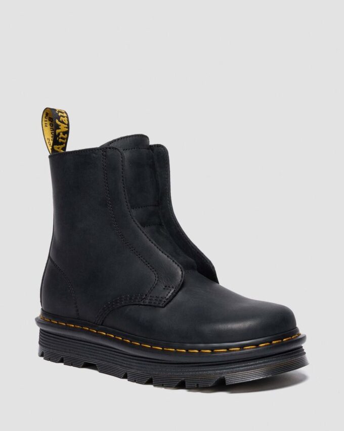 Zebzag Laceless Slip On Lederstiefel