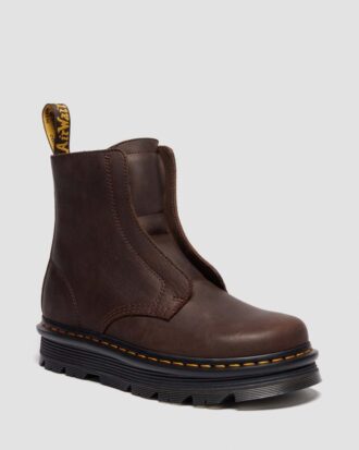 Zebzag Laceless Slip On Lederstiefel