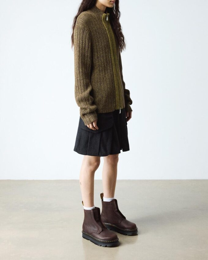 Zebzag Laceless Slip On Lederstiefel