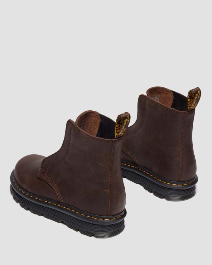 Zebzag Laceless Slip On Lederstiefel