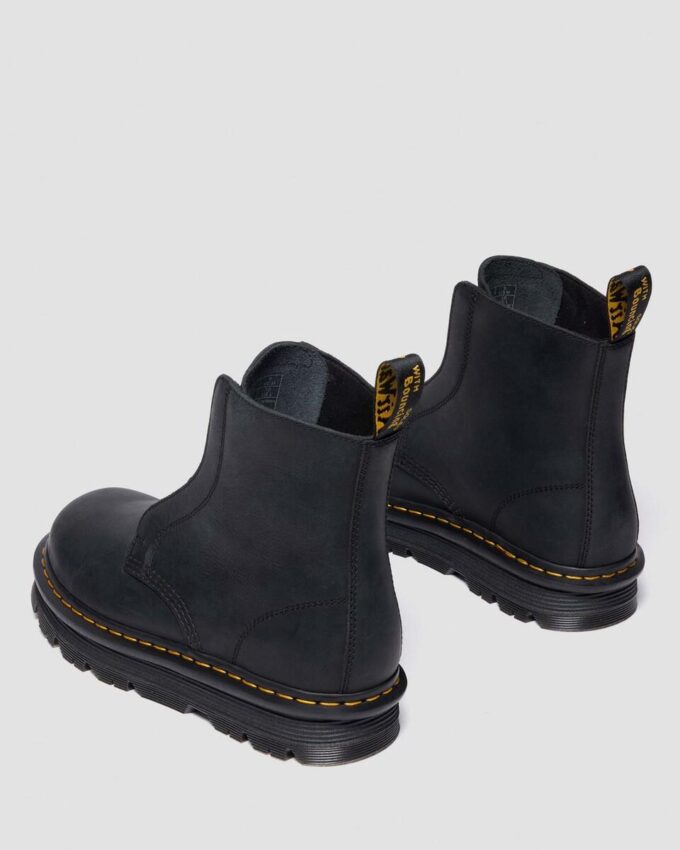 Zebzag Laceless Slip On Lederstiefel