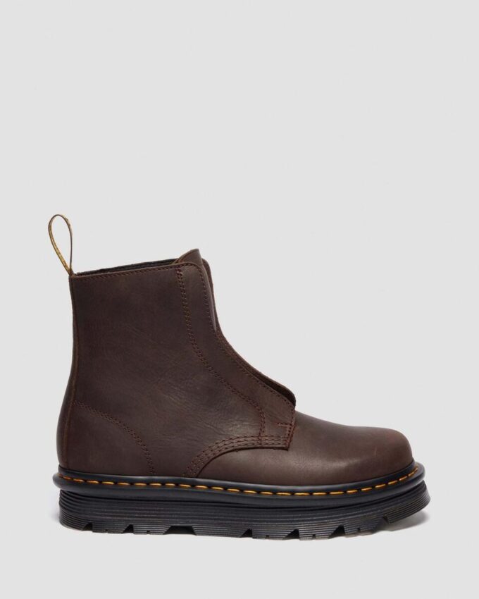 Zebzag Laceless Slip On Lederstiefel