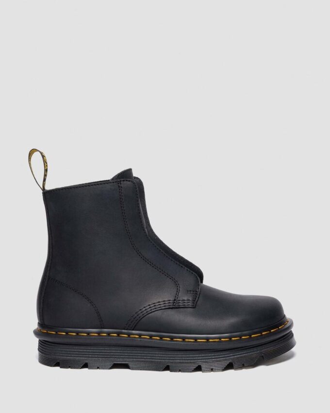 Zebzag Laceless Slip On Lederstiefel