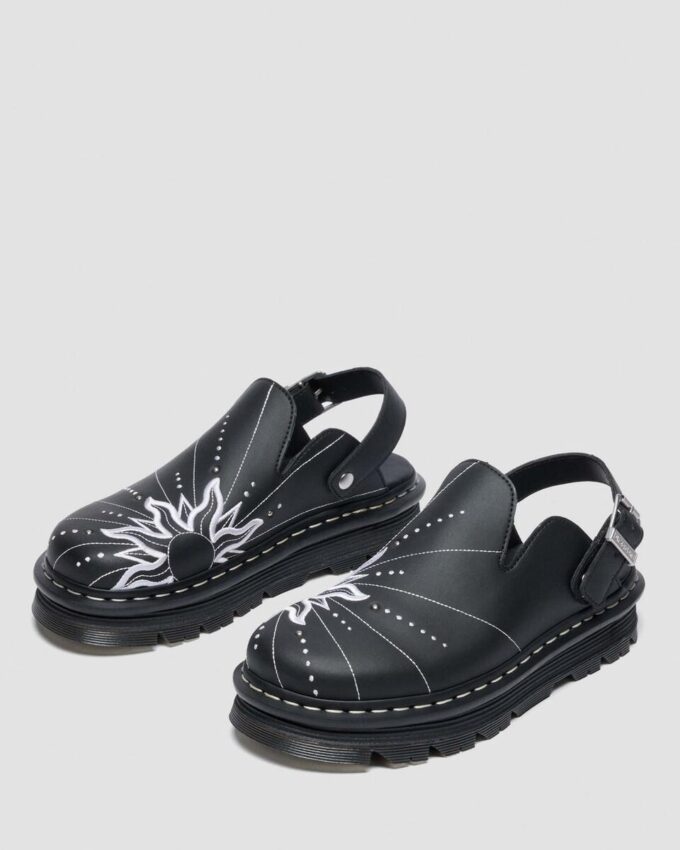 ZEBZAG MULE SOLAR FLARE Slipper aus recyceltem Leder ZEBZAG MULE SOLAR FLARE Slipper aus recyceltem Leder