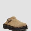 Zebzag Wildleder-Slingback-Platform-Pantoletten
