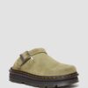 Zebzag Wildleder-Slingback-Platform-Pantoletten