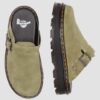 Zebzag Wildleder-Slingback-Platform-Pantoletten