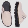 Zebzag Wildleder-Slingback-Platform-Pantoletten
