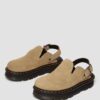 Zebzag Wildleder-Slingback-Platform-Pantoletten