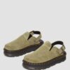 Zebzag Wildleder-Slingback-Platform-Pantoletten