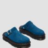 Zebzag Wildleder-Slingback-Platform-Pantoletten