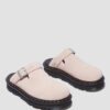 Zebzag Wildleder-Slingback-Platform-Pantoletten