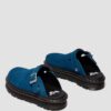 Zebzag Wildleder-Slingback-Platform-Pantoletten