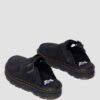 Zebzag Wildleder-Slingback-Platform-Pantoletten