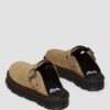 Zebzag Wildleder-Slingback-Platform-Pantoletten